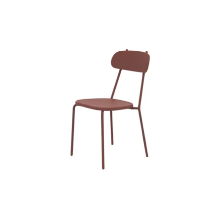 Chaise extérieur Edena Structure en métal peint