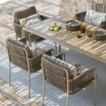 Fauteuil Extérieur Tressia Empilable en Corde – Image 6