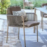 Fauteuil Extérieur Tressia Empilable en Corde – Image 2