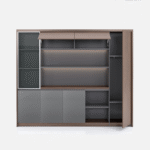 Bibliothèque Orvess Meuble bureau multifonction