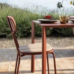 Chaise extérieur Edena Structure en métal peint – Image 4