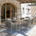 Fauteuil Extérieur Tressia Empilable en Corde – Image 3