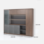 Bibliothèque Orvess Meuble bureau multifonction – Image 4