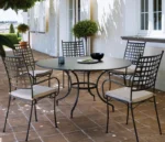 Table Extérieur Aurelia en métal galvanisé – Image 2