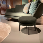 Pouf Élan Design Tissu ou Cuir Chrome Noir – Image 7