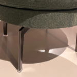 Pouf Élan Design Tissu ou Cuir Chrome Noir – Image 3