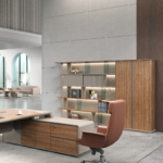 Bibliothèque W-Wingford Rangement 2 portes LED – Image 4