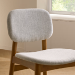 Table à manger avec 4 chaises, finition noyer – Image 5