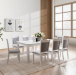 Ensemble de salle à manger avec 8 chaises - en bois