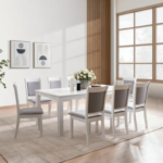 Ensemble de salle à manger avec 8 chaises - en bois