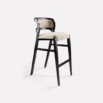 Tabouret haut Quella – Bois massif – Image 2