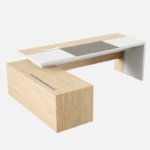 Bureau AXIS LUX en L avec caisson intégré – Image 3