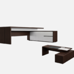 Bureau AXIS LUX en L avec caisson intégré – Image 2