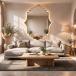 Miroir mural Aura Arabesque en bois – Image 3