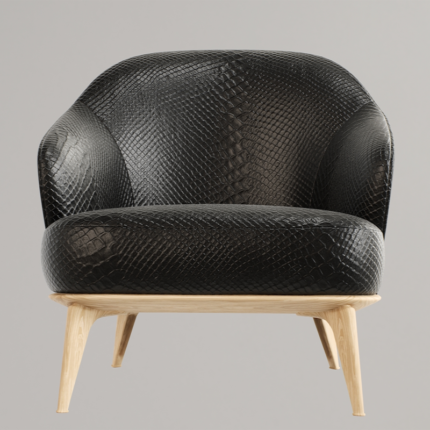 Canapé Avelia en cuir effet – croco (Ensemble)