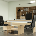 Table basse AXIS – Plateau verre & rangement – Image 3