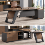 Bureau de Direction IMPÉRIAL en bois et métal – Image 3