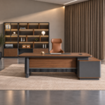 Bureau de Direction SOVRANO en bois et métal
