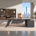 Bureau de Direction IMPÉRIAL en bois et métal – Image 2