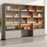 Bibliothèque ALTHEA – Bois & Beige
