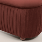CALYRA – Banquette coffre en velours plissé – Image 5