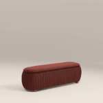 CALYRA – Banquette coffre en velours plissé – Image 6